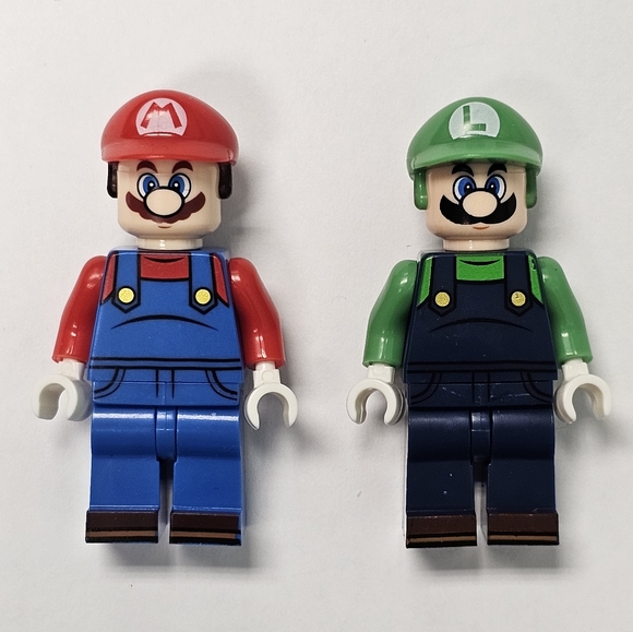 Lot of 6 Lego Compatible Super Mario Brothers Luigi Wario Waluigi minifigures - Picture 6 of 7